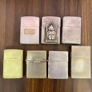 ★ ZIPPO / BILLIKEN /SOLID BRASS/1935 REPLICA/1933 REPLICA/ □ いろいろまとめて7個【 中古品 】