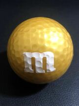 【大特価・貴重】ゴルフボール！《m&m’s WORLD》金・銀・黒　3点セット★未使用・現品限り！_画像5