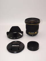 Nikon 単焦点レンズ AF-S NIKKOR 20mm f/1.8G ED AFS20 1.8G　純正フード付き_画像1