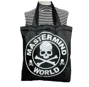 マスターマインド mastermind ナイロン トートバッグ ブラック 大きなトート MASTERMIND WORLD BAG