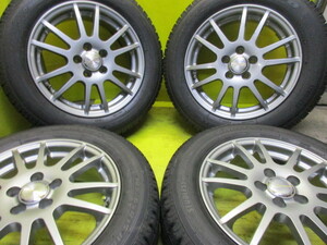 店）10系シエンタ　20　30プリウス　イスト110系　ラクティス120　6J 15インチ +43 100/5H +国産トーヨー185/65R15 スタッドレス４本SET！