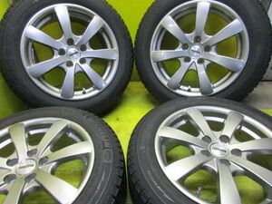 ユ）ユーロロック　6J15+38　5/100+　ミシュラン　スタッドレス　185/60ｒ15　9Ｎ　６Ｒポロ　アウディー１　など