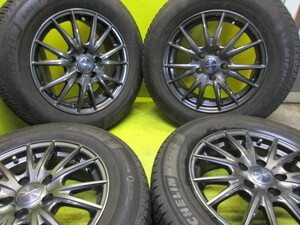 ユ）ヴェルバ　6．5J16+40　5／114＋スタッドレス　215／65R16　深溝　　アルファード　C-HR　エルグランド　ヴェルファイア