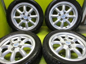 店）ダイハツ純正14 ミニライトアルミ軽自動車 +BSスタッドレス　165/55R14 アトレー　ワゴンR　エブリー　アルトワークス　スクラムワゴン