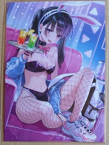 オリジナル ポストカード 美少女 バニーガール nima 限定 イラスト展 イラストカード