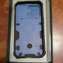 512h0910　iPhone14 Pro ケース リング 付き 耐衝撃 男性 スマホケース 米軍MIL規格取得 ブルー_画像4