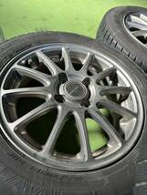 ホイールスタッドレスタイヤ4本セット165/70R/14ダンロップアイスナビカーゴ　ホイールメーカーECO FORME4穴100 14x5.5Jオフセット＋45_画像2