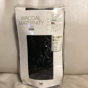 新品　ワコール　マタニティ　タイツ　wacoal 黒　ブラック　厚手