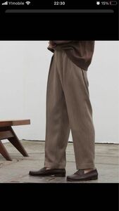 RATINE SEMIWIDE TAPERED SLACKS WYM LIDNM セミワイドテーパードスラックス　ウィム　げんじ