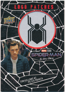 Tom Holland as Peter Parker 2023 Upper Deck Marvel Spider-Man No Way Home Manufactured Logo Patches 1:60パック