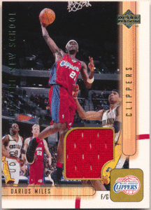 Drius Miles NBA 2001-02 Upper Deck UD Originals-The New School Jersey ジャージカード ダリアス・マイルズ