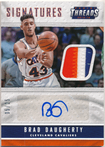 Brad Daugherty NBA 2015-16 Panini Threads Signature Patch Auto 25枚限定 直筆サイン パッチオート ブラッド・ドアティ