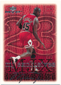 Michael Jordan NBA 1999-00 Upper Deck MVP MJ Exclusives Silver Script #185 シルバースクリプト マイケル・ジョーダン