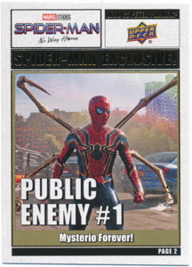 Tom Holland as Spider-Man 2023 Upper Deck Marvel Spider-Man No Way Home Public Enemy PE-7 Gold Foil 25枚限定 スパイダーマン