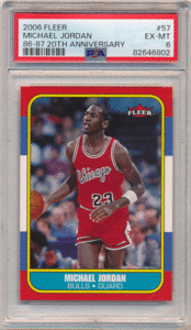 Michael Jordan NBA 2006-07 Fleer 86-87 20th Anniversary #57 PSA 6 マイケル・ジョーダン