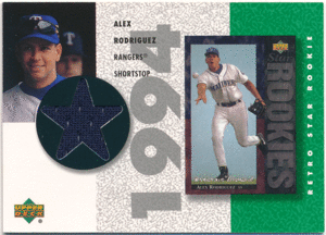 Alex Rodriguez MLB 2002 Upper Deck UD 1994 Retro Star Rookie Jersey ジャージカード アレックス・ロドリゲス