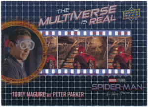 Tobey Maguire as Peter Parker 2023 Upper Deck Marvel Spider-Man No Way Home The Multiverse is Real Acetate 1:120パック