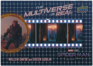 Willem Dafoe as Green Goblin 2023 Upper Deck Marvel Spider-Man No Way Home The Multiverse is Real Acetate 1:480パック
