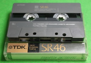 * cassette tape *TDK*SR 46*HIGH POSITION* high position * secondhand goods * nail breaking * used *