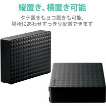 ●送料無料●美品● SEAGATE/エレコム　2TB　外付けHDD　ブラック ★テレビ録画/パソコン(Win/macOS)/PS5対応　静音/耐久設計 縦&横置き可_画像9