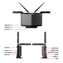 ■送料無料■美品■バッファロー Wi-Fiルーター　Wi-Fi 6E(ax) /IPv6対応　4803＋4803＋1147Mbps トライバンドルーター [WXR-11000XE12]_画像9