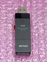 送料無料★美品★　BUFFALO スティック型SSD 500GB　[ テレビ録画/PC/PS5向け　耐衝撃＆耐振動＆高速化 ]　USB3.2(Gen.1) SSD-PUT500U3-BKC_画像2