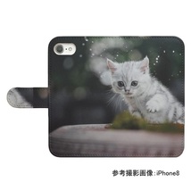 AQUOS zero6 SHG04/A102SH/SH-M18　スマホケース 手帳型 プリントケース 猫 ネコ cat 写真_画像2