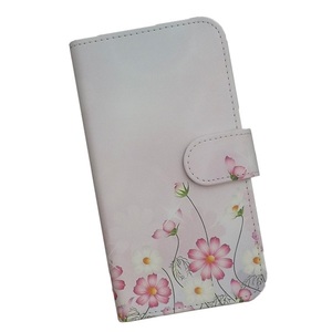 Galaxy S20 5G SC-51A　スマホケース 手帳型 プリントケース コスモス 風景 花 秋桜 イラスト