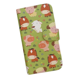 Redmi Note 11 Pro 5G　スマホケース 手帳型 プリントケース 動物 犬 ブタ 馬 羊 花 パターン画 かわいい