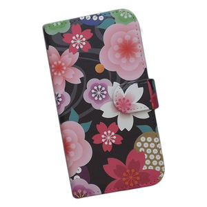 AQUOS wish SHG06/A103SH/A104SH　スマホケース 手帳型 プリントケース 和柄 花柄 桜 梅 流水 おしゃれ