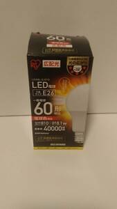 新品 アイリスオーヤマ LED電球 口金サイズE26 60形 LDA9L-G-6T3