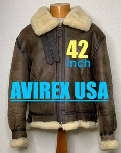訳あり【42】AVIREX B-3 米国製☆アヴィレックス gpz900r TOPGUN アビレックス　