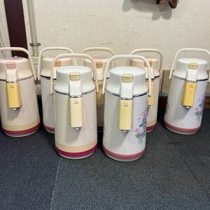 残り7個 昭和レトロ 象印 ZOJIRUSHI 魔法瓶 ポット 直 1個価格 レトロ 花柄 無地 格安売り切りスタートs