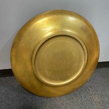 風神雷神図 飾り皿 大皿 美術品 直径40cm 約3.1キロ 格安売り切りスタート◎_画像6