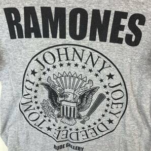 RUDE GALLERY ルードギャラリー RAMONES ラモーンズ tシャツ  size:S collar:GRY グレーの画像3