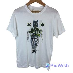 Forward MILANO フォワードミラノ　men's メンズ　BATMAN バットマン　tシャツ 著名人愛用　アメコミ　キャラクター size:S ホワイト