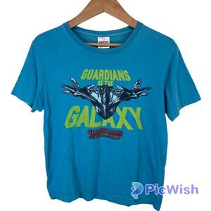 marvel マーベル　Guardians of the Galaxy ガーディアンズオブギャラクシー　 ladies レディース　アメコミ　tシャツ　S ブルー