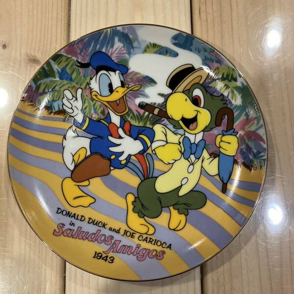 80s Donald Duck ドナルドダック 三人の騎士　ホセキャリオカ　50th バースデー　プレートラテン・アメリカの旅　絵皿　コピーライト