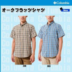 Columbia コロンビア　men's メンズ　オークフラッツシャツ　アウトドア　シャツ　マウンテン　登山 size:S collar:ブラウン