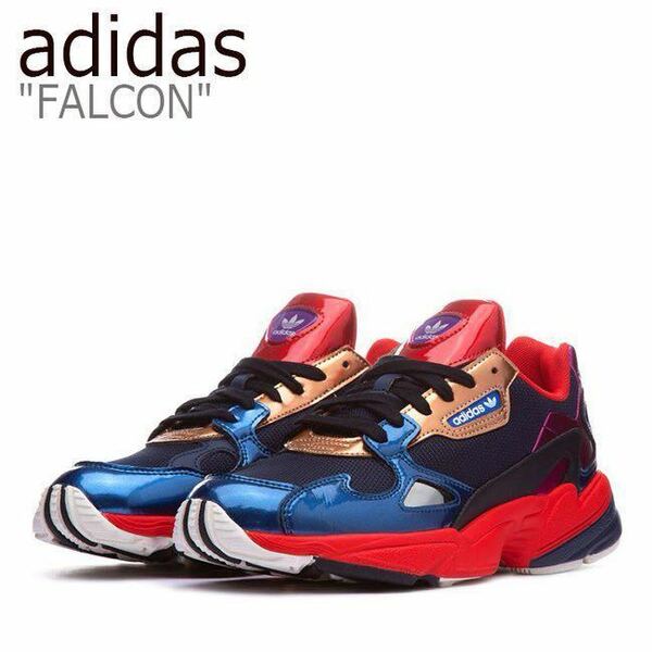 adidas アディダス ladies レディース　スニーカー　ADIDASFALCON W アディダスファルコン CG6632 NVY/NVY size:23.5cm