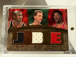 ★ MICHAEL JORDAN/LARRY BIRD/ERVING ★ 2007-08 UD PREMIER [ RARE REMANTS TRIPLE : GOLD /50 ] ★ ジョーダン