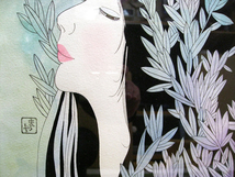 ■ 伊豆高原美術館旧蔵品 現代洋画家 麻耶レイ「夢」56㎝×47㎝ ■_画像6