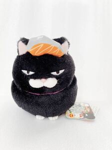 ひげまんじゅう ご飯 ねこ ネコ ぬいぐるみ 黒豆 タグ付き新品 全長約15ｃｍ