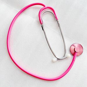 ナース服 看護婦 コスプレ コスチューム 衣装 大人 ミニワンピース 帽子 聴診器 3点セット 薄ピンク レディース 中古 USEDの画像3