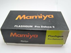 ★ハローカメラ★7879 Mamiya FLASHGUN Pro Deluxe II 箱有 取説：新品同様　 現状 1円スタート 即決有り