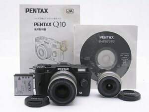 ★ハローカメラ★7945 PENTAX Q10 (8.5mm F1.9 . 5-15mm F2.8-4.5)1240万画素 【本体とバッテリー 取説】 現状動作品 1円スタート 即決有り