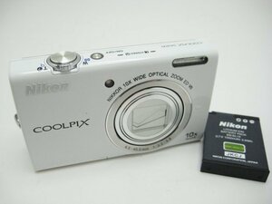 ★ハローカメラ★7828 Nikon COOLPIX S6200 (1600万画素) 撮影.再生OK【本体とバッテリーのみ】 動作品 現状 1円スタート 即決有り