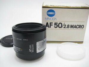 ★ハローカメラ★8125 SONY α 使用可.MINOLTA AF マクロ 50mm F2.8 (AF動作OK)　難有動作品 現状 1円スタート 即決有り