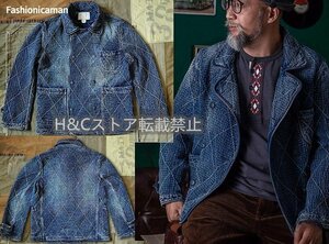 ヘヴィコットン アメリカン Pコート ミリタリー デニムコート ジャケット S～2XL メンズ 大きいサイズ ヴィンテージ