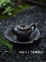 職人手作り 陶器 煎茶道具 茶壺 茶壷 急須 茶器 茶道具 容量：110ML_画像1